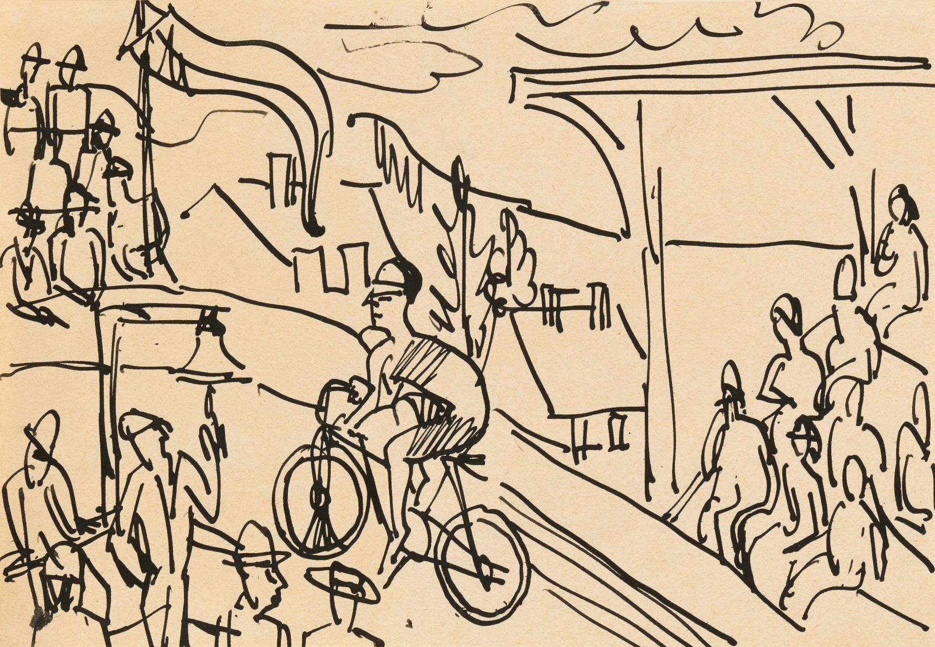 Ernst Ludwig Kirchner: Radrennen