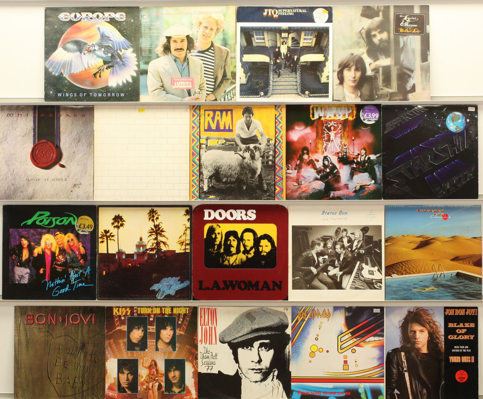 Rock LPs and 12" Singles