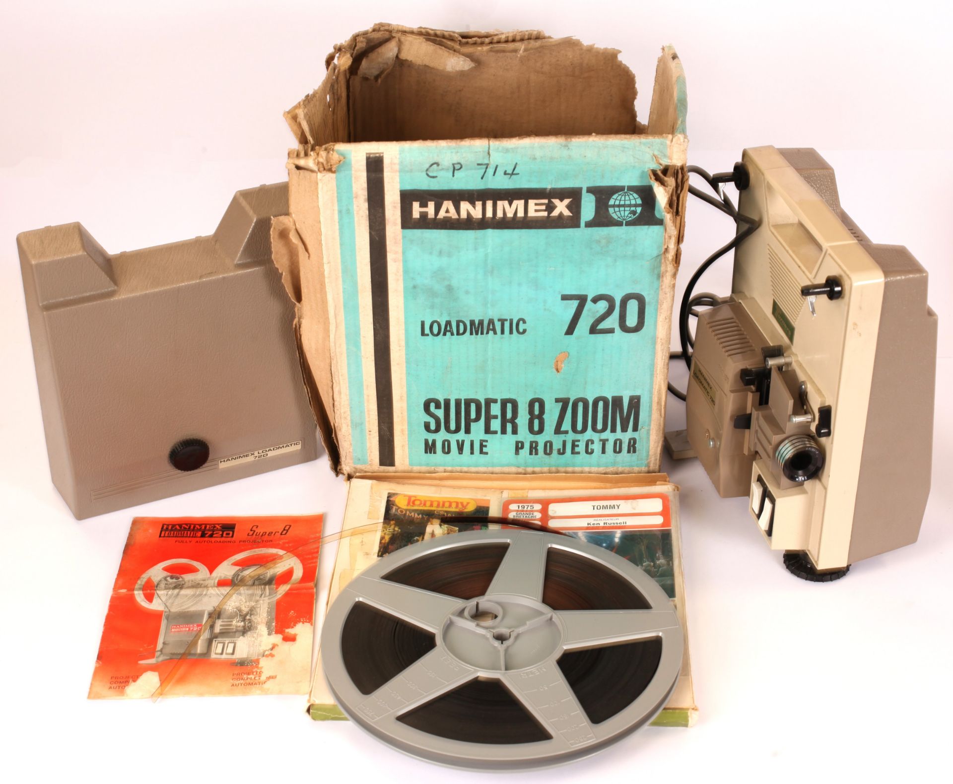 Hanimex Loadmatic 720 8mm Standard Cine Film Projector 