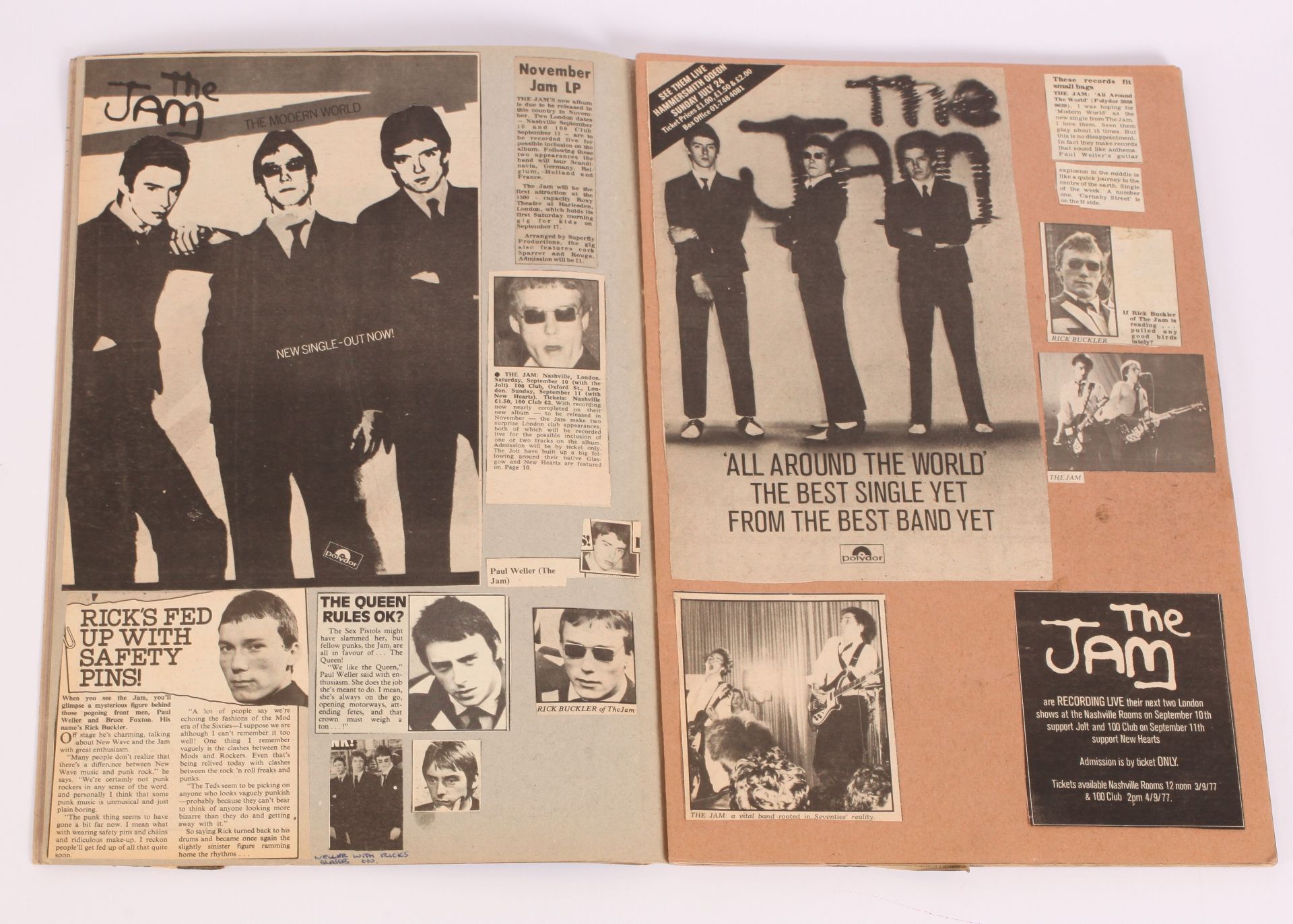 The Jam - Scrapbooks of Magazine Cuttings and Music Magazine Publications - Image 5 of 5