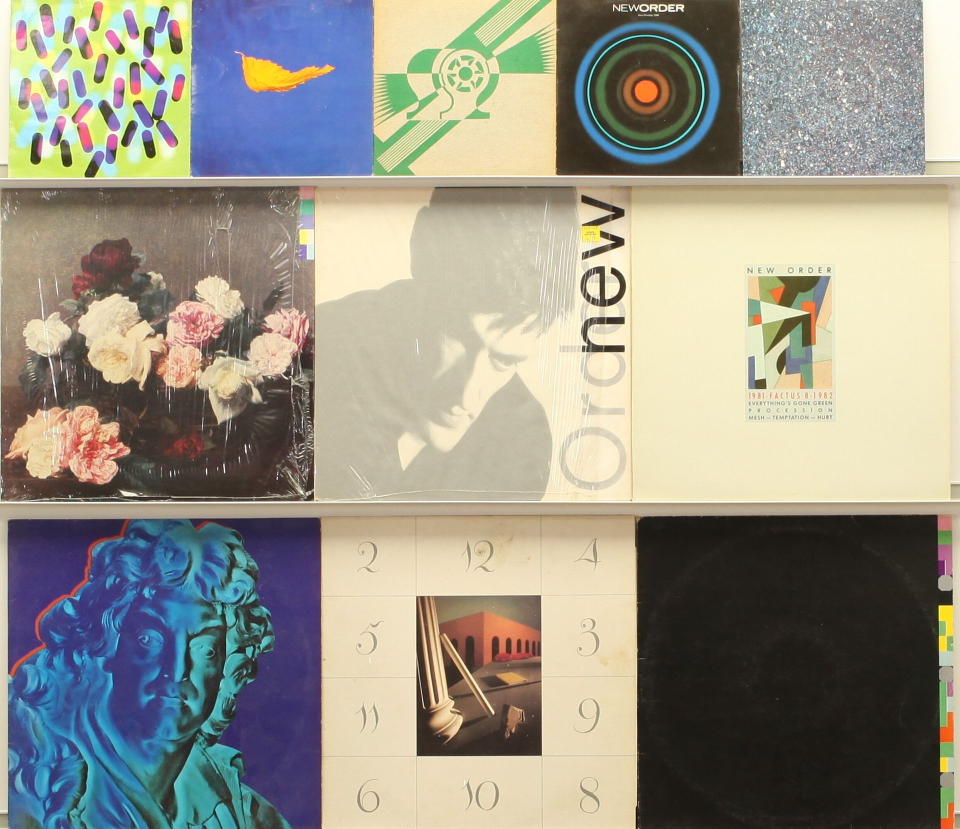 New Order LPs, 12" & 7" Singles