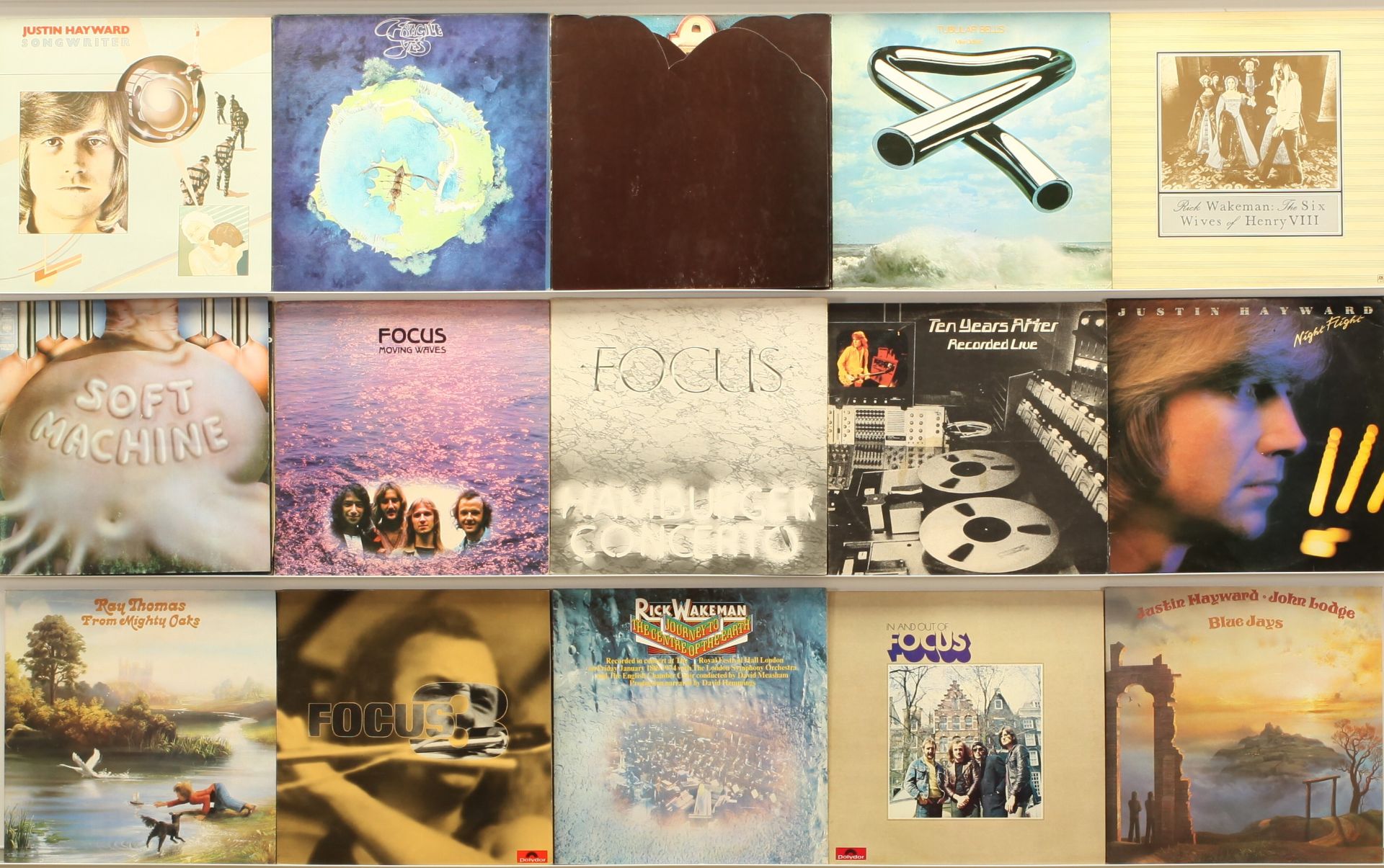 1970's Progressive Rock Albums - Yes, Rick Wakeman, Ten Years After, Focus