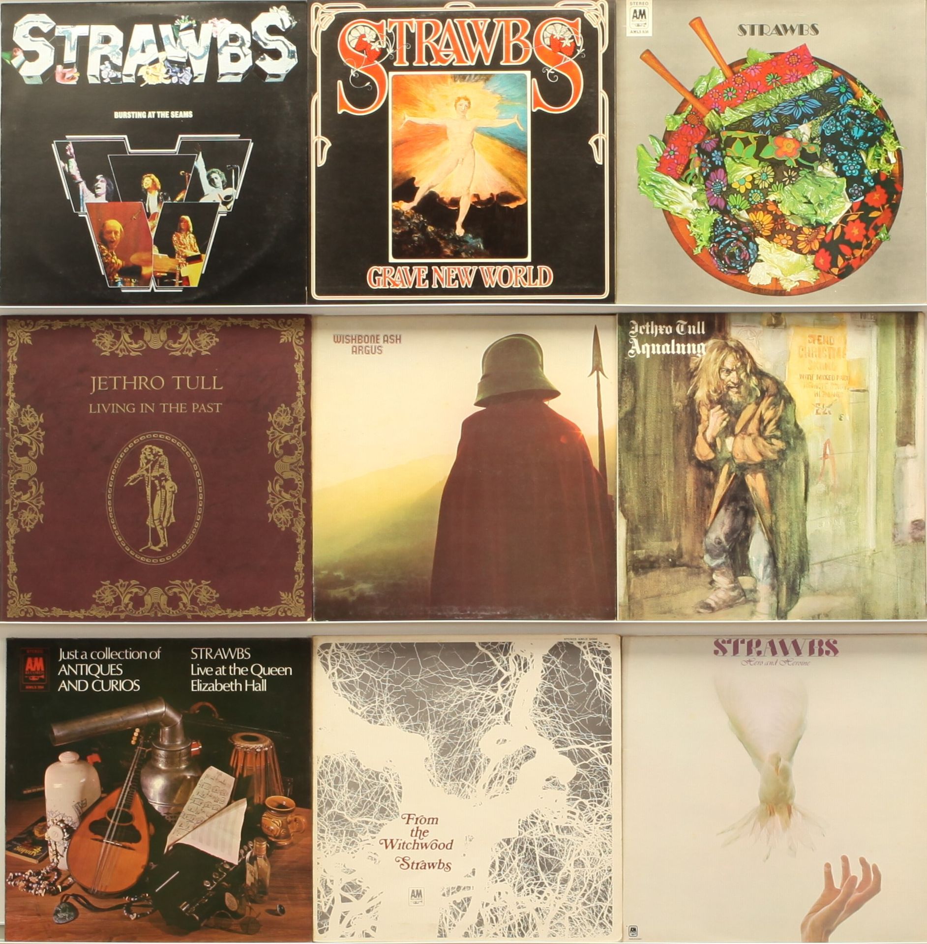 Collection Of Prog/Folk Albums - Jethro Tull, Strawbs, Wishbone Ash