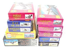 SMER a boxed group of airplane unmade model kits