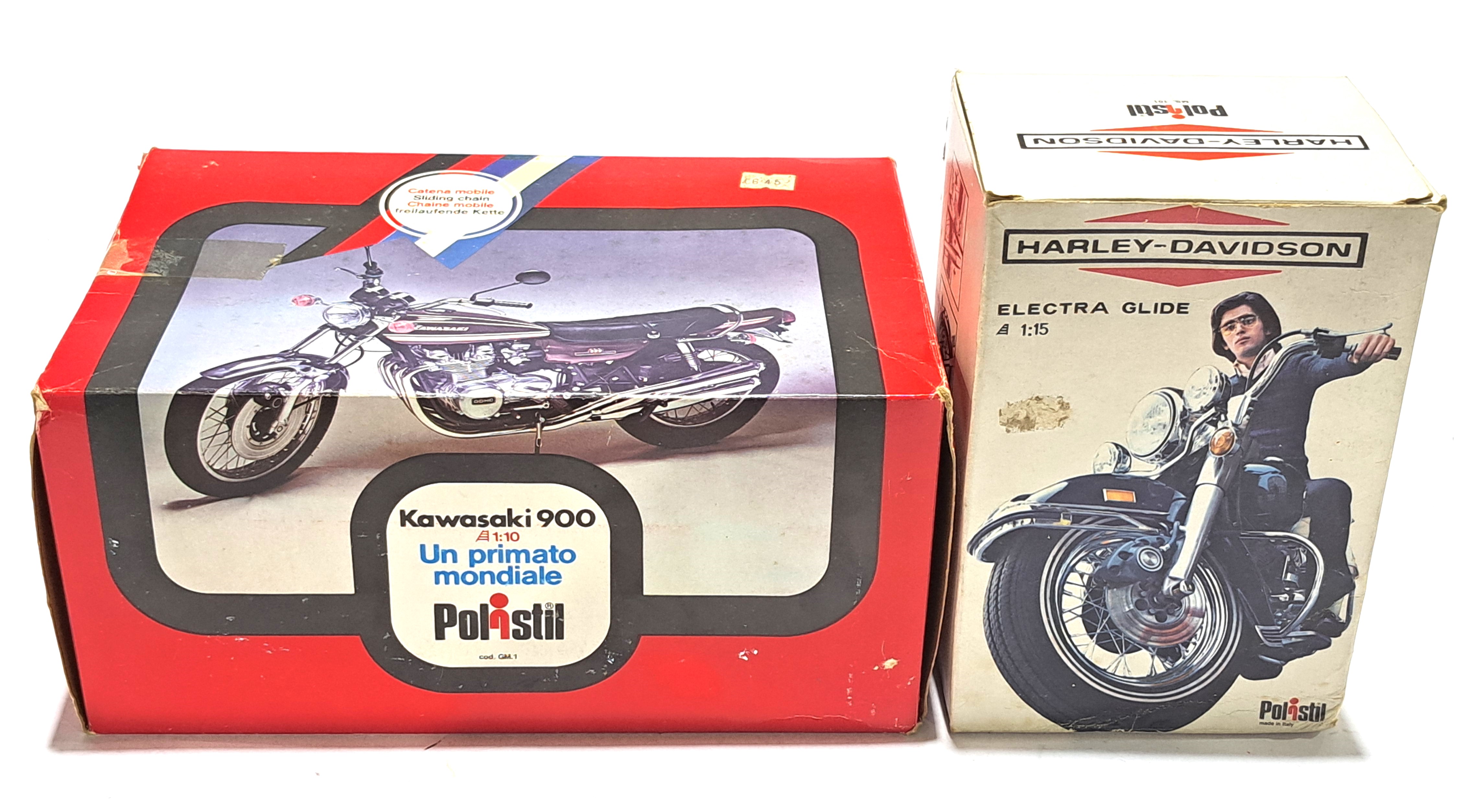 Polistil, a boxed pair of motorcycles