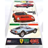 Fujimi & ARII a boxed group of modern super car unmade model kit