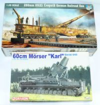 Trumpeter a boxed 1:35 Scale No.00207 280mm K5(E) Leopold German Railroad Gun Kit