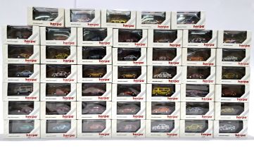 Herpa "Motorsport" 1/87 scale diecast cars, a boxed group