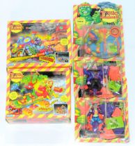Playmates a boxed/carded group of Toxic Crusaders Figures and other items