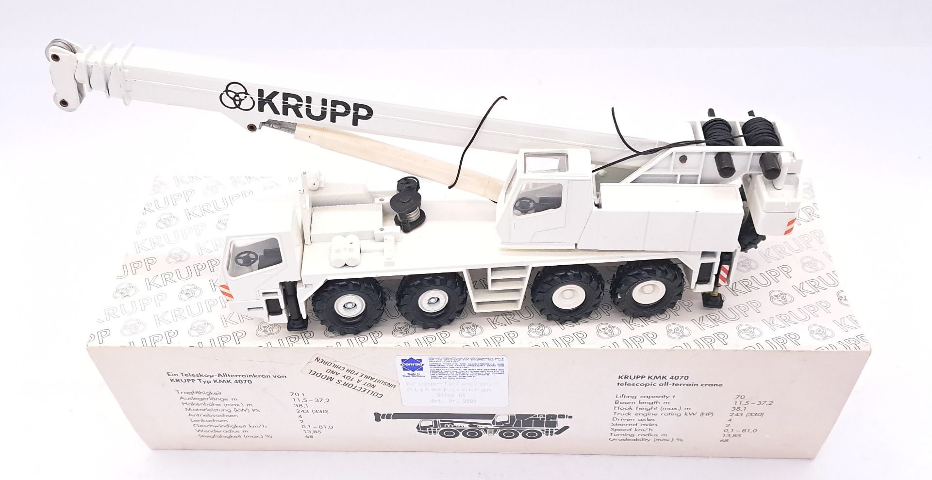 Conrad/NZG boxed KRUPP KMK 4070 Telescopic All-Terrain Crane
