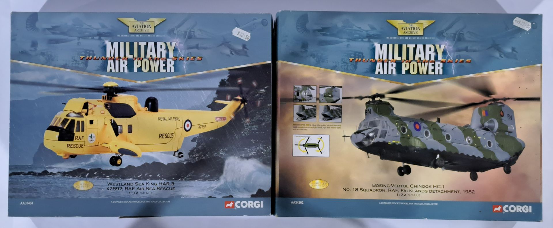 Corgi Aviation Archive a boxed group of Military Air Power (Thunder in the Skies), 1/72 scale air...