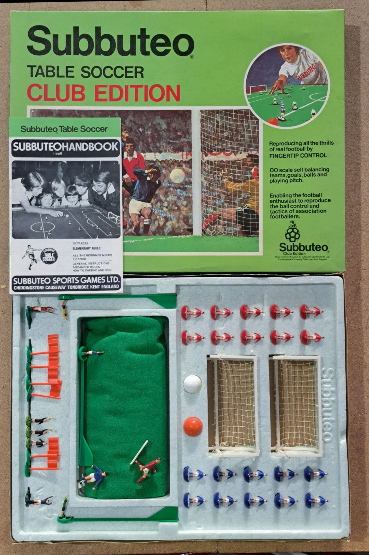 Subbuteo a mixed boxed group to include Subbuteo Club Edition, teams, accessories, and balls and ...