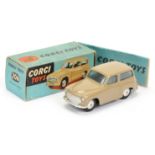 Corgi Toys 206 Hillman Husky - Fawn body, silver trim and flat spun hubs