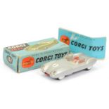 Corgi Toys 151 Lotus Mark 11 Le Mans Racing car - silver, red seats and trim, flat spun hubs