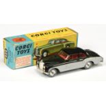 Corgi Toys 224 Bentley Continental Sports Saloon - Two-Tone black over silver, red interior, chro...