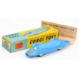 Corgi Toys 153 Proteus-Campbell Record car - blue body with red rear flashes, chrome spun hubs