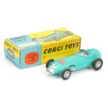 Corgi Toys 152S BRM Formula 1 "Grand Prix" Racing car - Turquoise, silver inter and trim includin...