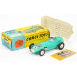 Corgi Toys 152S BRM Formula 1 "Grand Prix" Racing car - Turquoise, silver inter and trim includin...