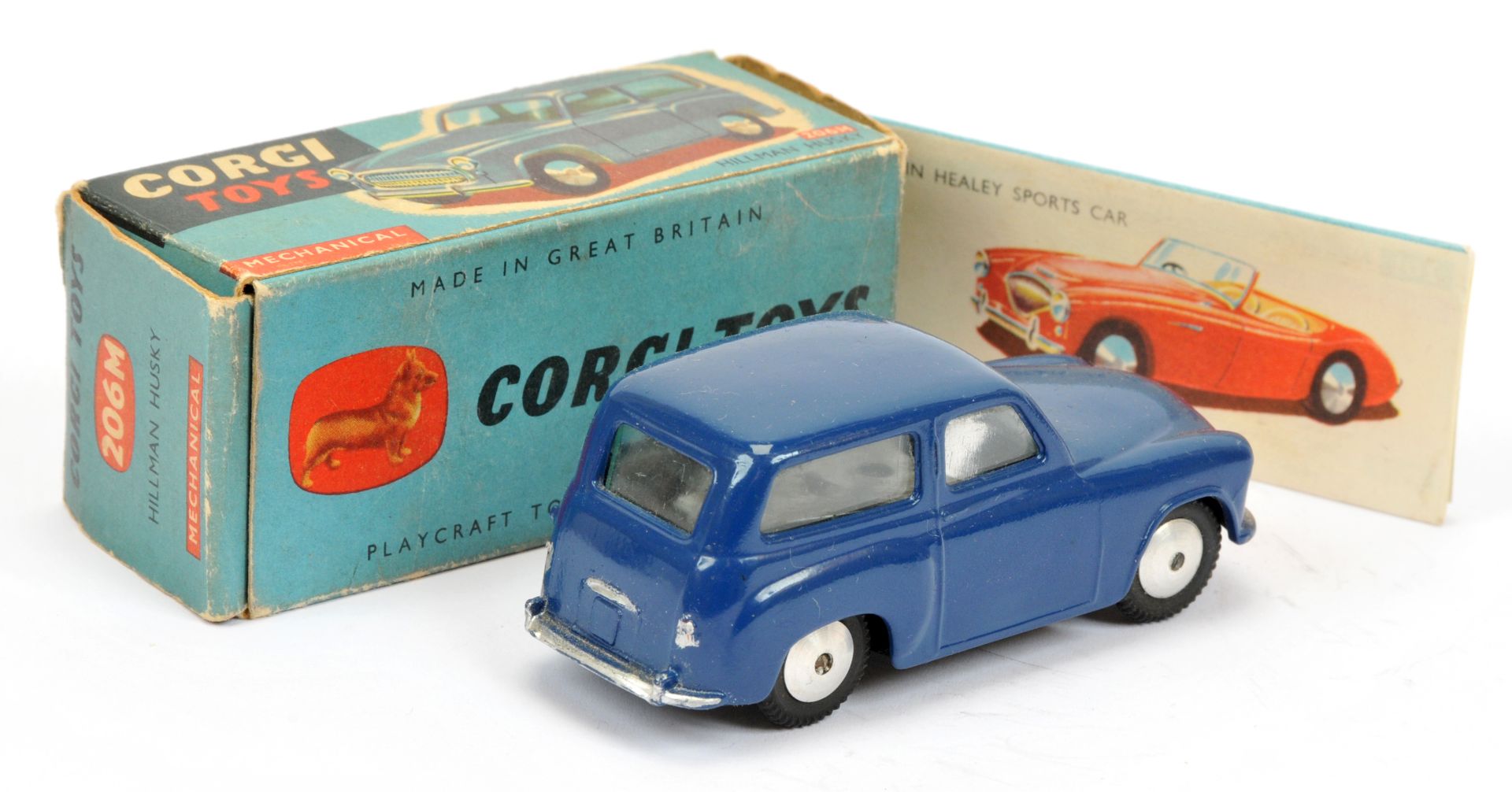 Corgi Toys 206M Hillman Husky - blue body, silver trim, mechanical motor and flat spun hubs - Image 2 of 2