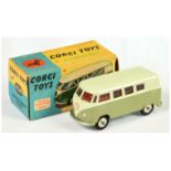 Corgi Toys 434 Volkswagen Kombi - Two-Tone green, red interior, silver trim and spun hubs 