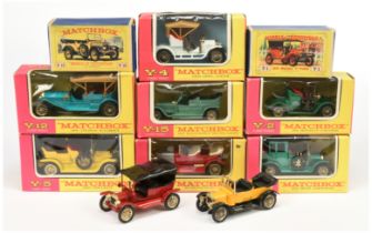 Matchbox Models Of Yesteryear a Group to include - To Include Y1 Ford Model T , Y4 Opel Coupe., Y...