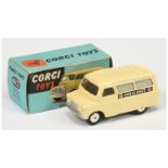 Corgi Toys  412 Bedford "Ambulance"  - Cream body and  ribbed roof, silver trim and flat spun hubs 