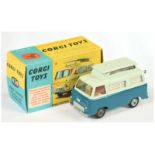 Corgi Toys  420 Ford Thames Airboune Caravan - Two-Tone Teal Blue and Pale green , silver trim, a...