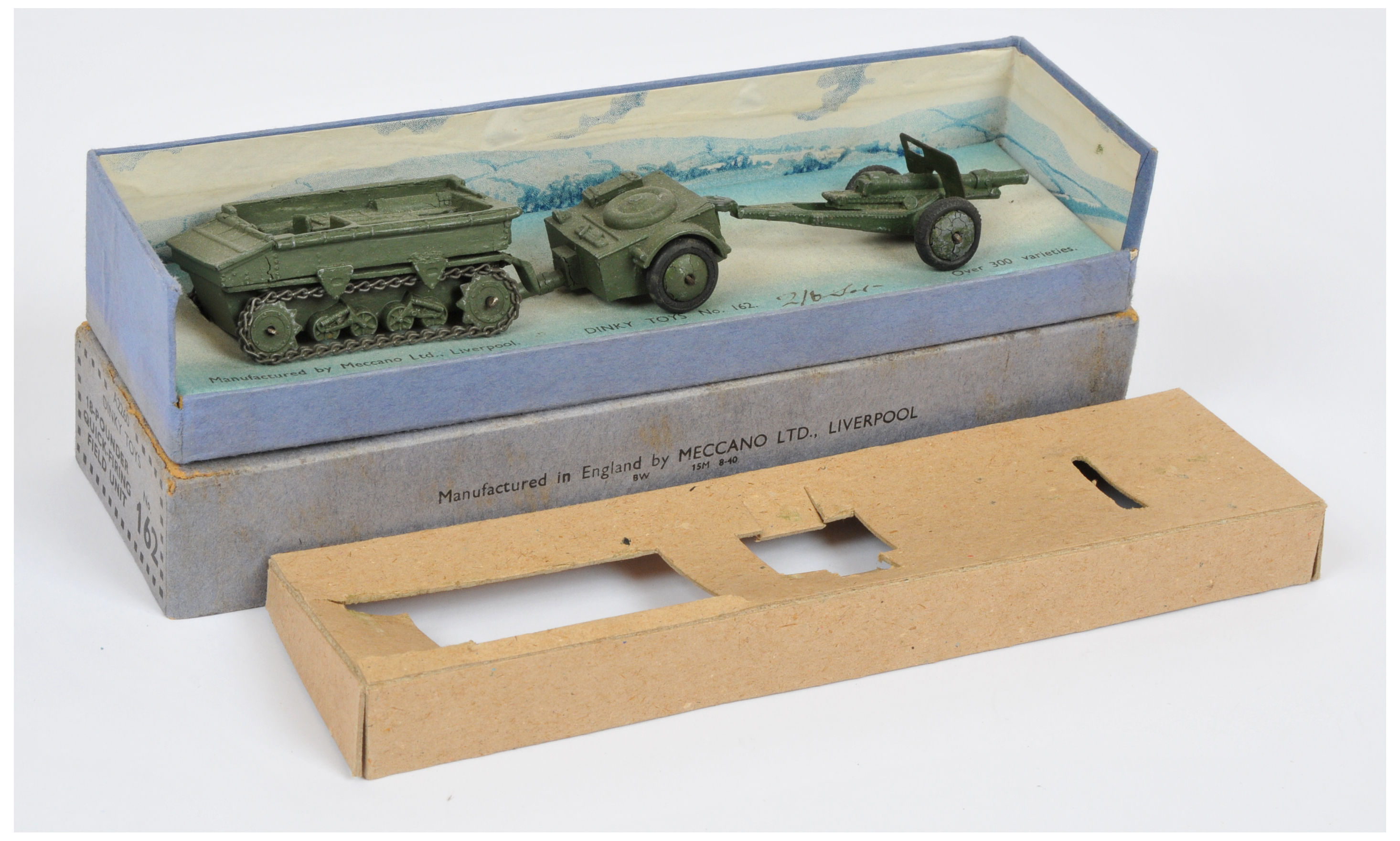 Dinky Toys Military Pre-War 162 "Field Gun Unit" - To Include Light Dragon Tank  - trailer and fi...