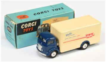 Corgi Toys 453 Commer Refrigerator Van "Walls Ice Cream" - Dark Blue cab and chassis,, cream back...