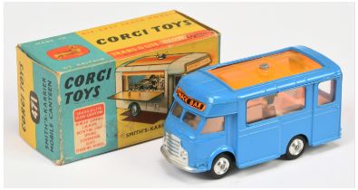 Corgi Toys 471 Smiths Karrier Van "Joe's Diner" - Blue body, white interior with figure, silver t...