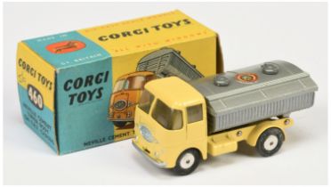 Corgi Toys 460 ERF Neville Cement Mixer - Yellow cab and chassis, silver back and trim, silver-gr...