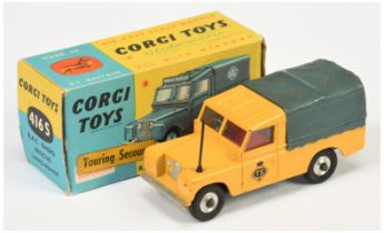 Corgi Toys  416S Land Rover "TS Touring Secours" - Yellow body Greyish-blue plastic canopy Red in...