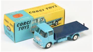 Corgi Toys 457 ERF Platform Lorry - Light blue Cab and chassis, blue back,, silver trim, metal to...