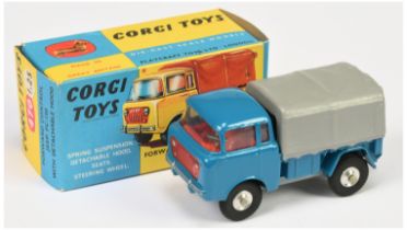 Corgi Toys 470 Forward Control Jeep FC-150 - Blue body and chassis, red grille and interior, ligh...