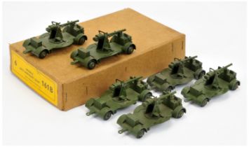 Dinky Toys Military Trade pack 161B Mobile Anti-Aircraft Gun  - To Include 6 X examples - all fin...