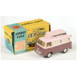 Corgi Toys  420 Ford Thames Airboune Caravan - Two-Tone Mauve and Very Deep lilac, silver trim, a...