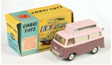 Corgi Toys  420 Ford Thames Airboune Caravan - Two-Tone Mauve and Very Deep lilac, silver trim, a...