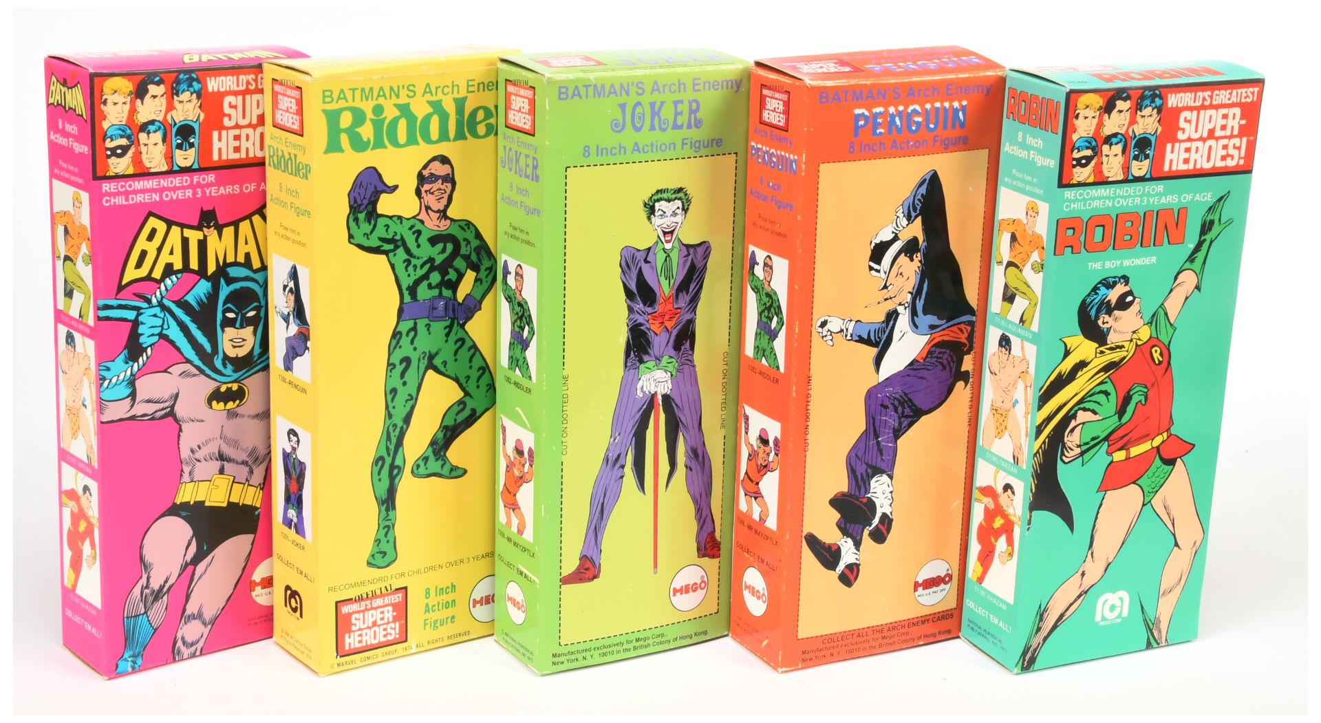 "Batman" 8 inch figures A Group To Include "Joker", "Batman" , "Robin", "The Riddler" and "pengui... - Bild 2 aus 2