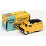 Corgi Toys  408 Bedford Van "AA Road service" - Yellow body, black including smooth roof, silver ...
