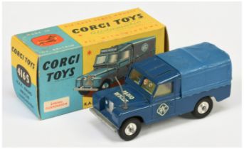 Corgi Toys  416S Land Rover "RAC Radio Rescue" - Blue body and plastic canopy lemon interior with...