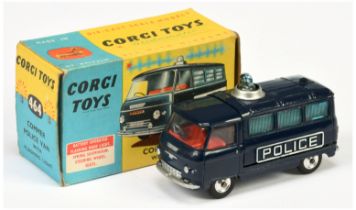 Corgi Toys 464 Commer "Police"  Van - Dark Blue body, red interior, silver interior, spun hubs, c...