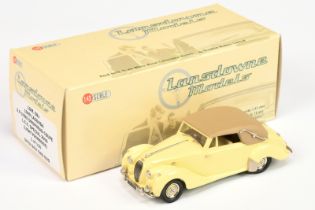 Lansdowne models (Brooklin) LDM.58X Lagonda 1949 Drophead Coupe - Light primrose, tan hood