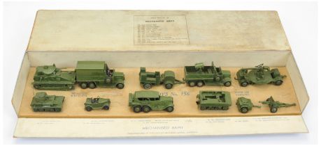 Dinky Toys Military Pre-war 156 "Mechanised Army" Set - this RARE issue contains 151a Medium Tank...