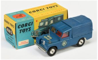 Corgi Toys  416S Land Rover "RAC Radio Rescue" - Blue body and plastic canopy Red interior withou...