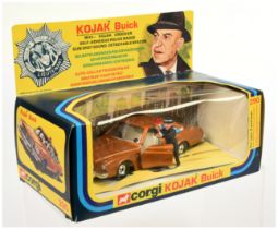 Corgi Toys 290 "Kojak" Buick "police" Car - Metallic light brown body, chrome trim and wheels wit...