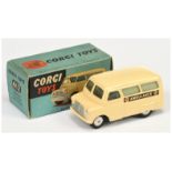 Corgi Toys  412 Bedford "Ambulance"  - Cream body and smooth, silver trim and flat spun hubs 