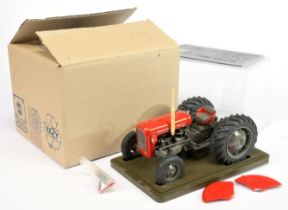 G & M Farm Models (1/16th scale) Massey Ferguson 35 Tractor - Red, grey, cream exhaust stack