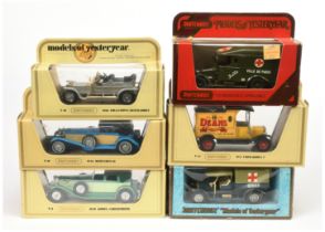 Matchbox Models of Yesteryear Group To Include Y12 Ford Model T Van "Deans", Y25 Renault "Ambulan...