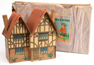 Dinky Pre-War "Dolly Varden" Dolls House finished in stiff card comes complete with very rare and...