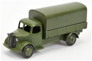 Dinky Toys Military 30SM Austin Covered Wagon - Green including metal tilt and rigid hubs with sm...